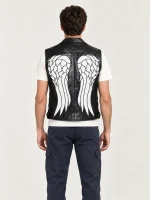 Men's Halloween Walking Dead Leather Vest