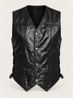Men's Halloween Walking Dead Leather Vest