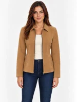 Women's Genuine Fashion Suede Leather Jacket