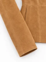 Women's Genuine Fashion Suede Leather Jacket
