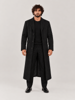 Men's Peaky Blinders Black Wool Coat