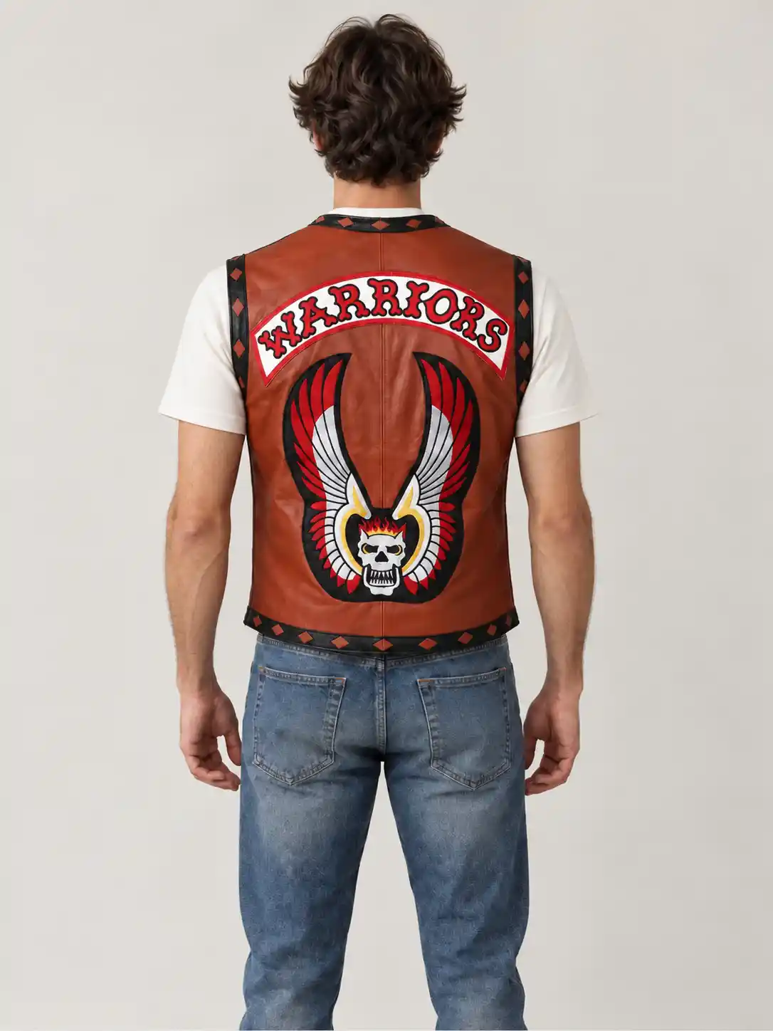 Men's Halloween The Warriors Leather Vest
