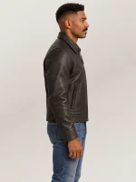 Men's Garrison Black Cowhide Leather Jacket