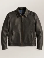 Men's Garrison Black Cowhide Leather Jacket