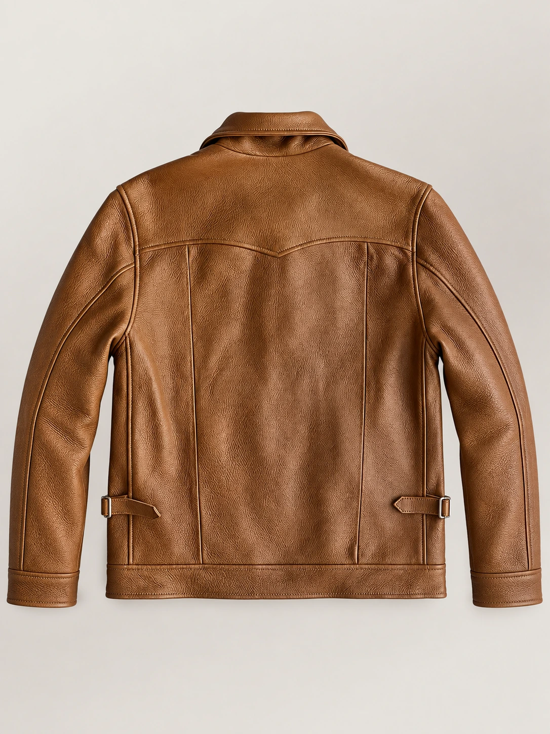 Men's Garrison Brown Cowhide Leather Jacket