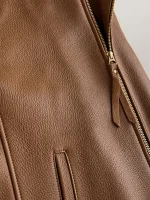 Men's Garrison Brown Cowhide Leather Jacket