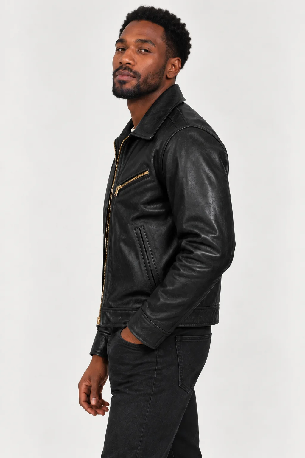 Men's Black 1940s California Single Sport Jacket