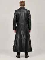 Men's Halloween Black Casual Long Coat