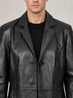 Men's Halloween Black Casual Long Coat