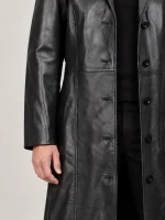 Men's Halloween Black Casual Long Coat