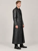 Men's Halloween Black Casual Long Coat