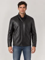Men's Suave Leather Jacket in English