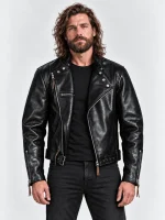 Men's Blackridge Leather Motorcycle Jacket