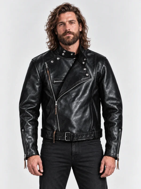 Men's Blackridge Leather Motorcycle Jacket