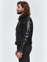Men's Blackridge Leather Motorcycle Jacket