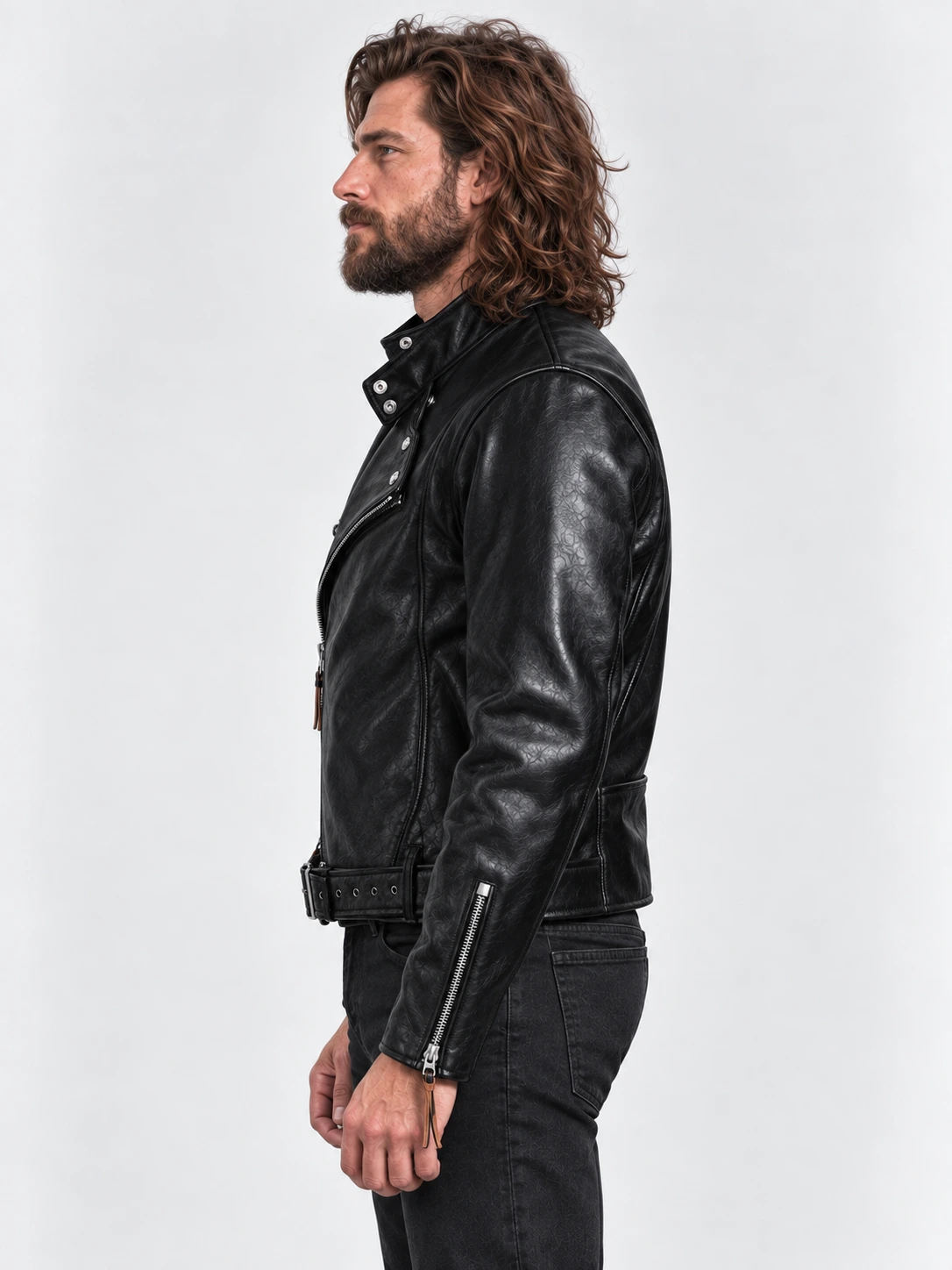 Men's Blackridge Leather Motorcycle Jacket