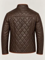 Men's Diamond Quilted Leather Jacket