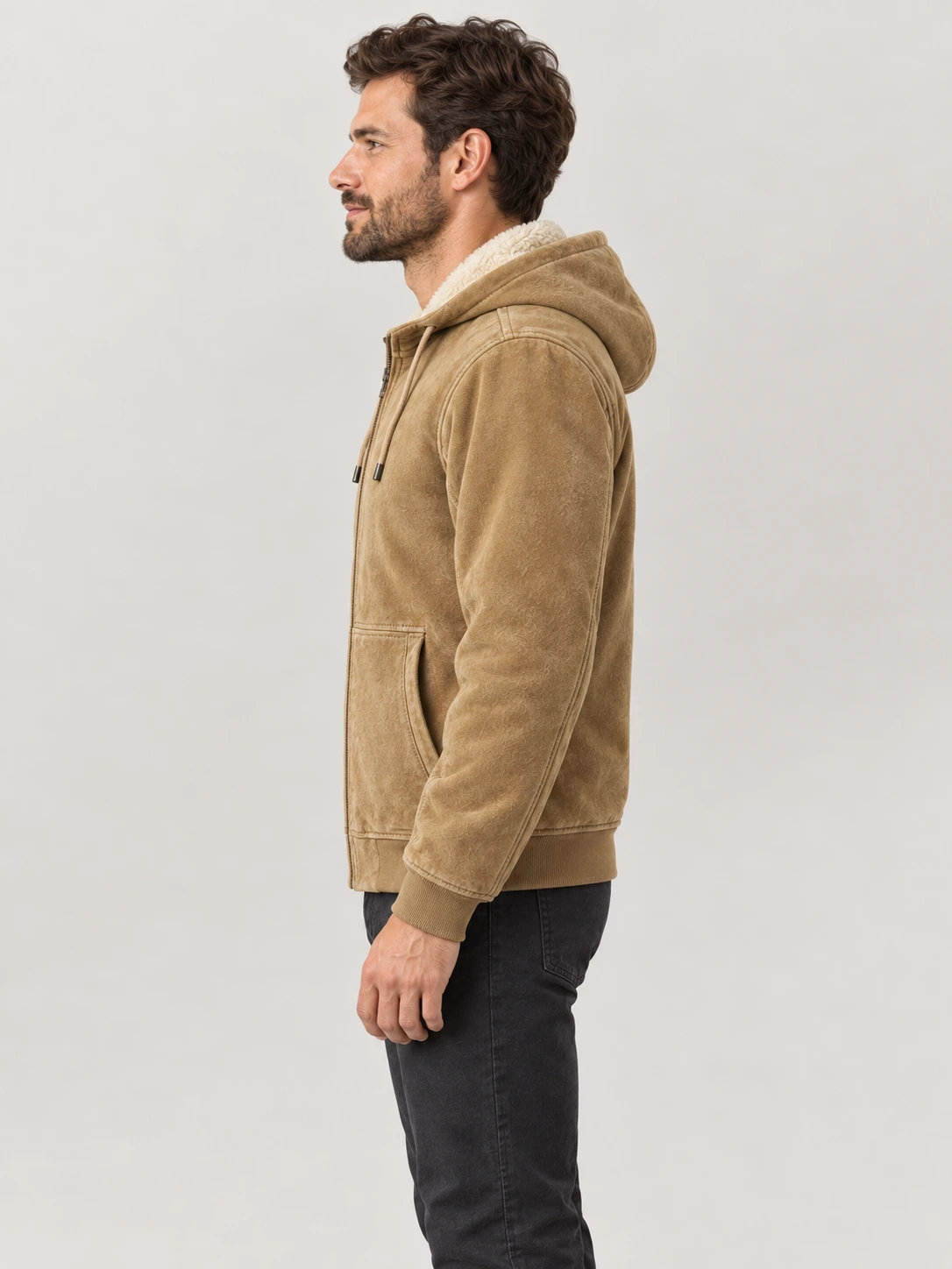 Men's Spyglass Suede Hoodie