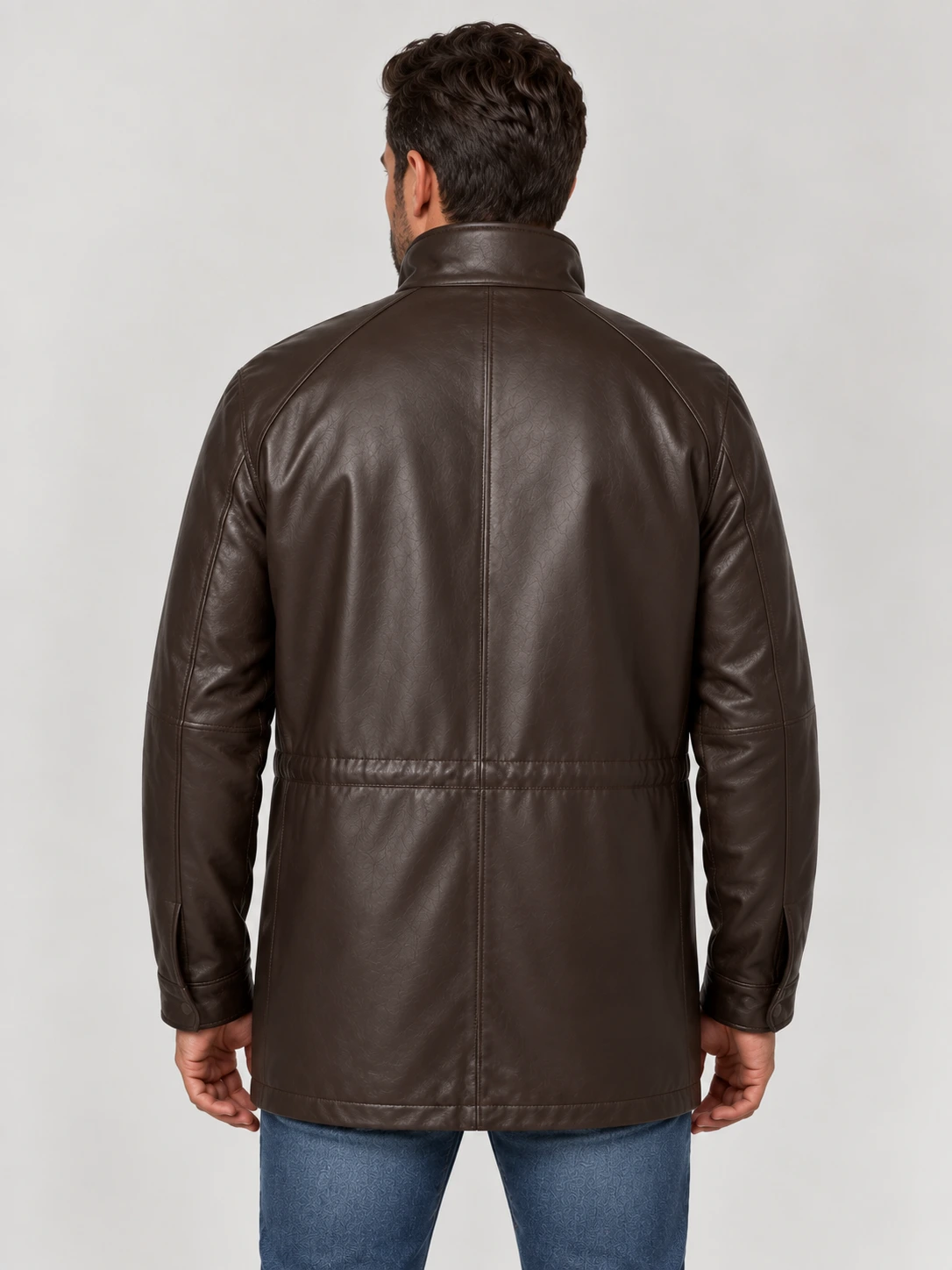 Men's Classic leather Car Coat