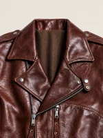 Men's Brown Archetype 1930s D-Pocket Motorcycle Jacket