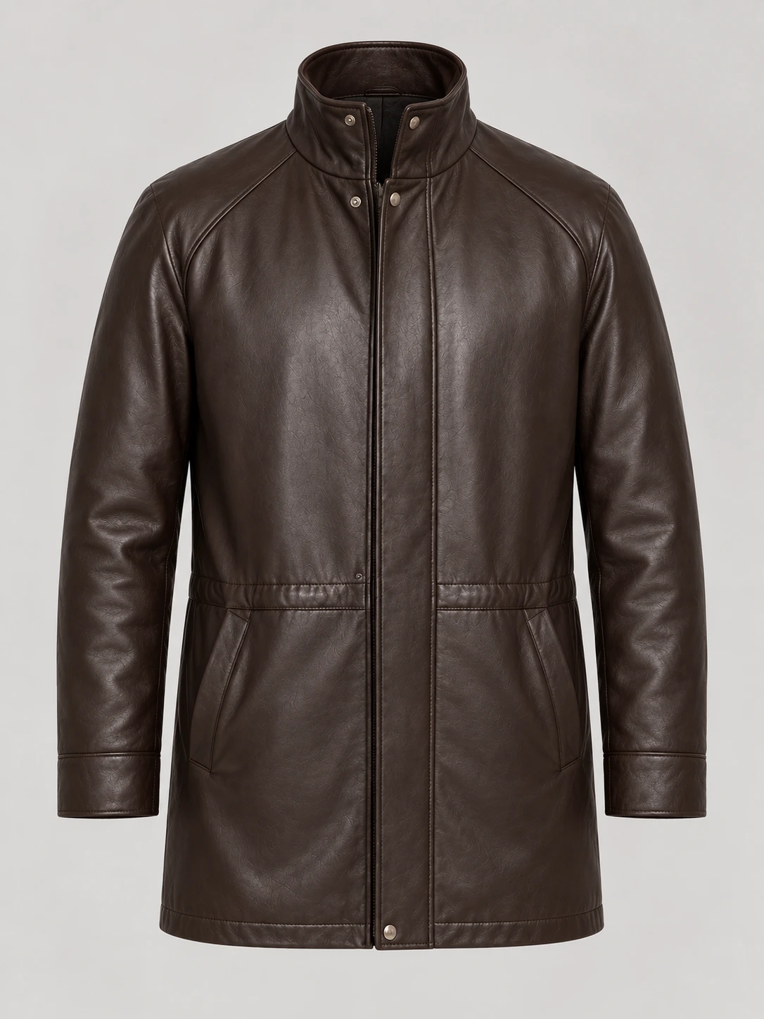 Men's Classic leather Car Coat