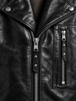 Men's Black Archetype 1930s D-Pocket Motorcycle Jacket