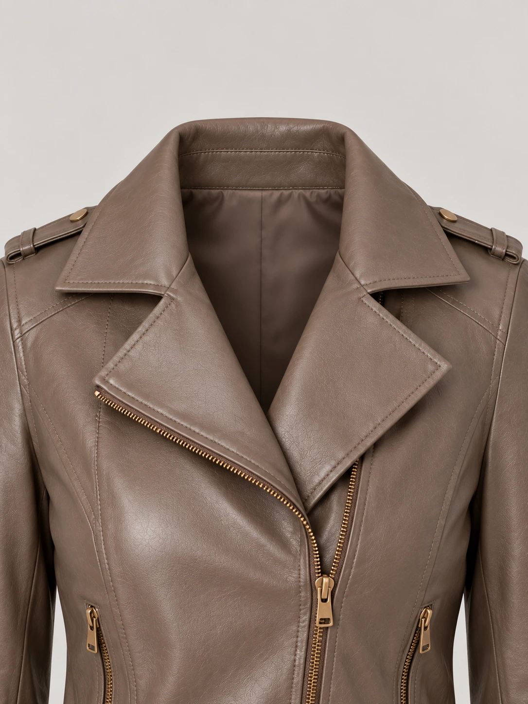 Women's Rugged Distressed Vintage Style Leather Jacket