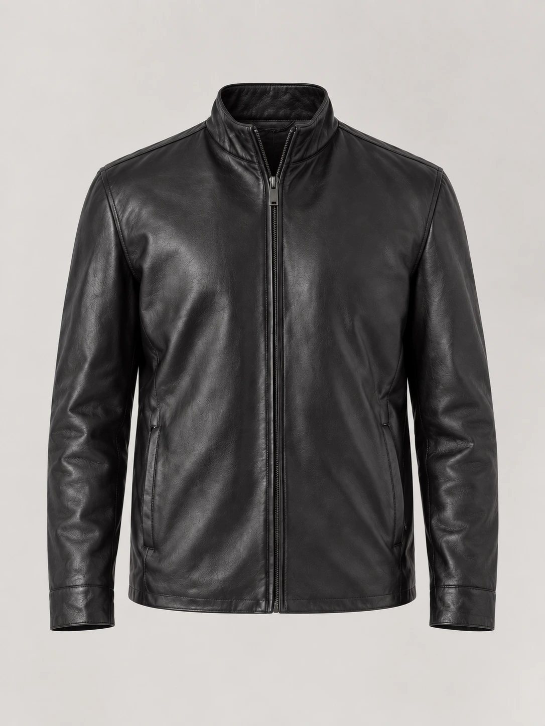 Men's Suave Leather Jacket in English