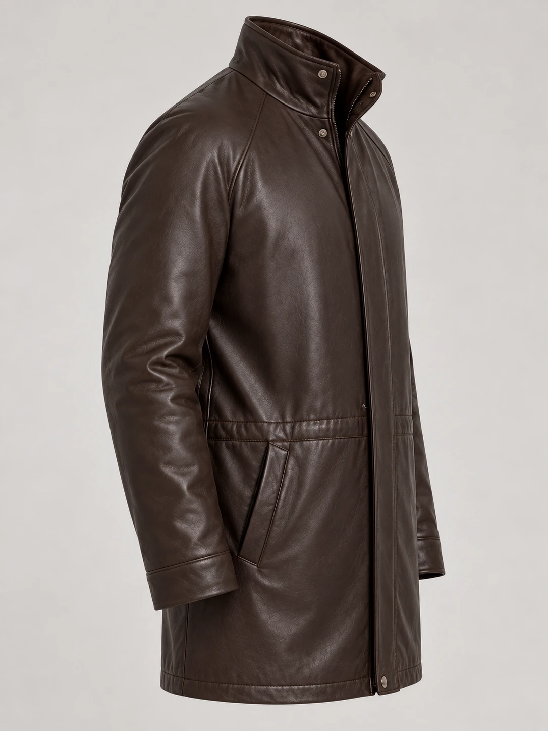 Men's Classic leather Car Coat