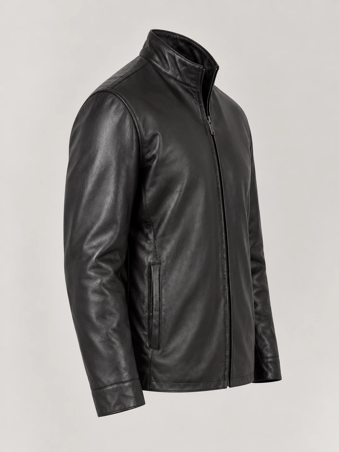 Men's Suave Leather Jacket in English