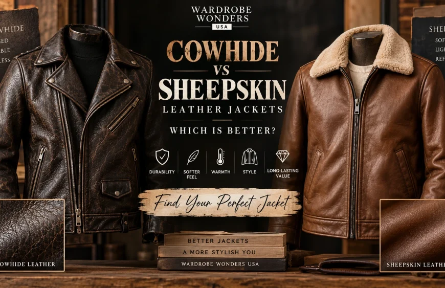 Cowhide vs sheepskin leather jackets comparison