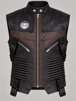 Men's Hawkeye Halloween Black and Brown Tactical Vest