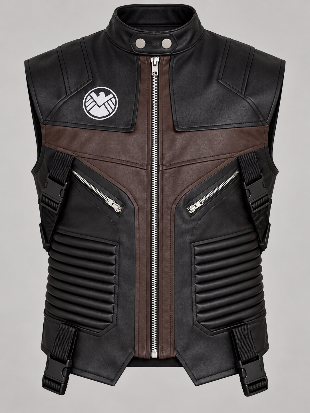Men's Hawkeye Halloween Black and Brown Tactical Vest