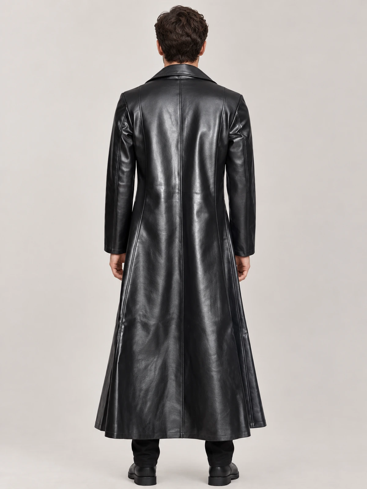 Men's Blade Halloween Black Leather Coat