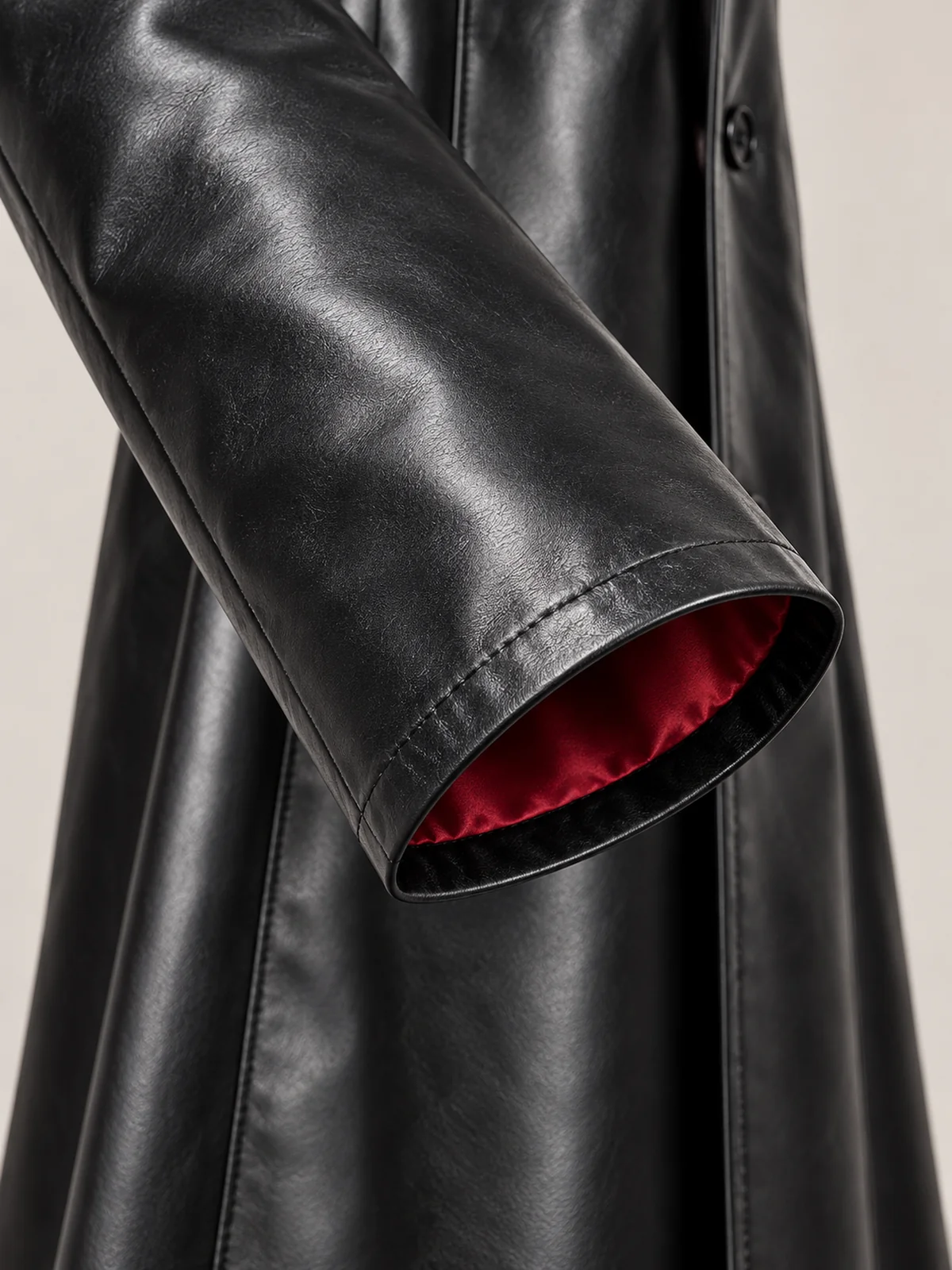 Men's Blade Halloween Black Leather Coat