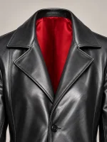 Men's Blade Halloween Black Leather Coat