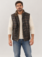 Men's Cabin Leather Vest