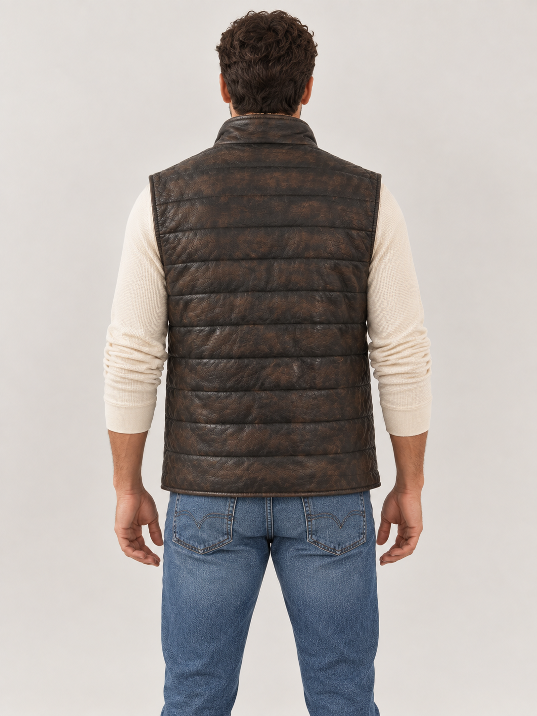 Men's Cabin Leather Vest