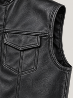 Men's SAMCRO Halloween Black Biker Vest