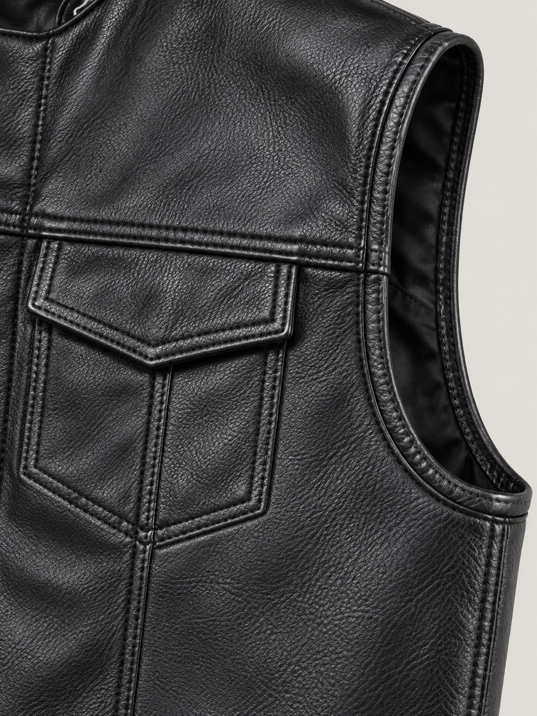 Men's SAMCRO Halloween Black Biker Vest