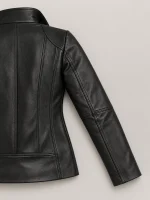 Women's Genuine Sheepskin Stand UP Collar Leather Jacket