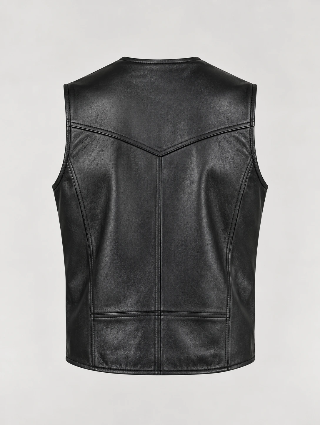 Men's Soft Durable Motorcycle Leather Vest