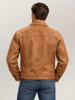 Men's Vintage Trucker Cowhide Leather Jacket
