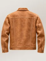 Men's Vintage Trucker Cowhide Leather Jacket