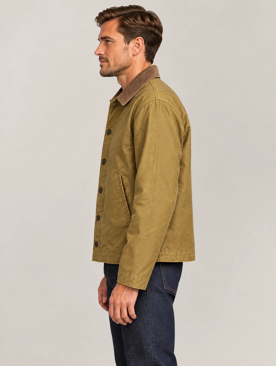 Men's Silo Corduroy Collar Bower Deck Jacket