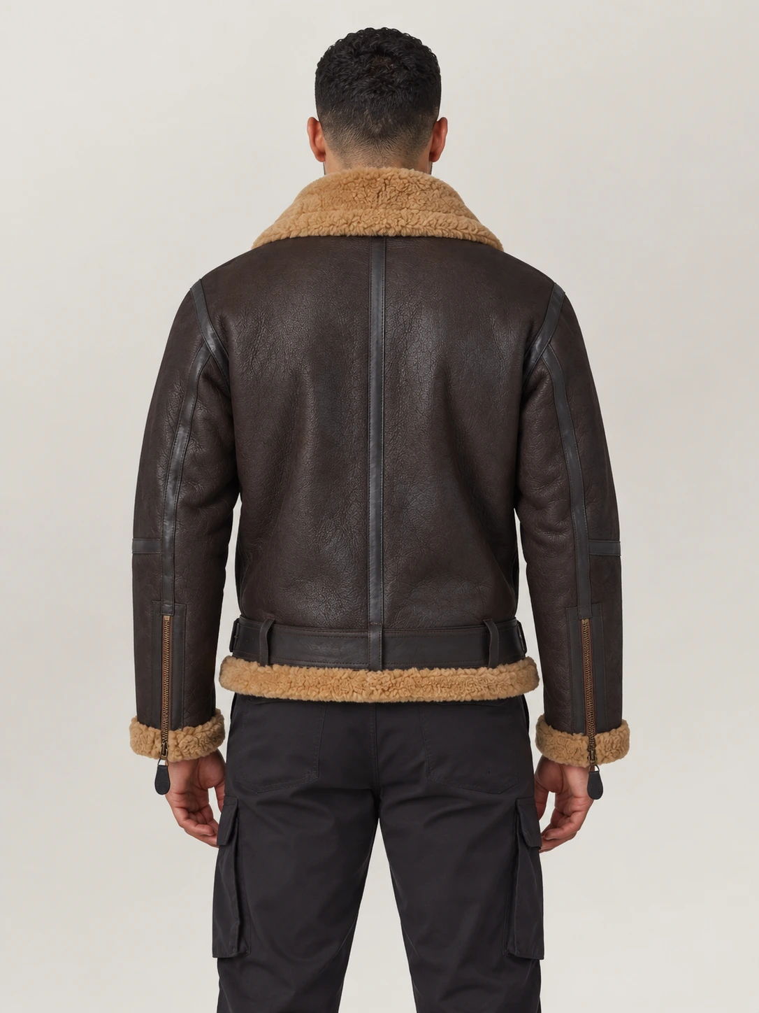 Men's Shearling Welder leather Jacket