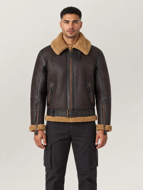 Men's Shearling Welder leather Jacket