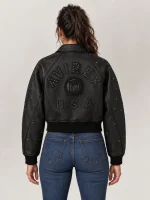 Women's Avirex Cropped Studded Icon Jacket