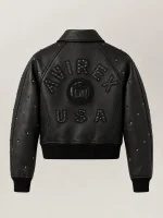 Women's Avirex Cropped Studded Icon Jacket