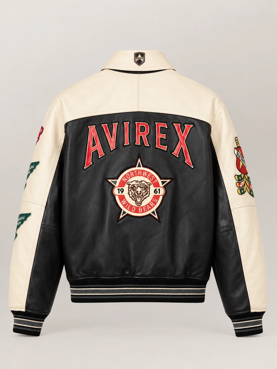 Women's Avirex NorthWest Wild Bears Leather Jacket